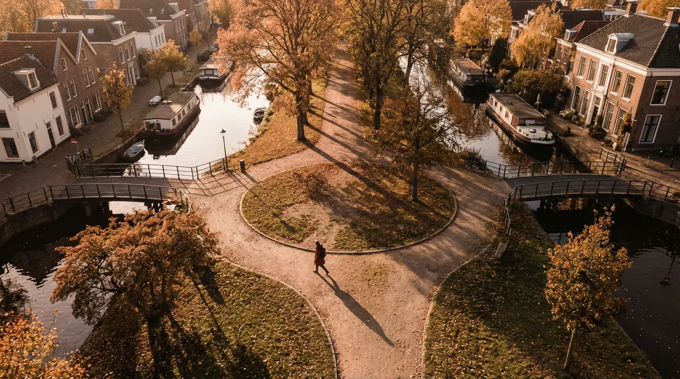 Dezelfde route op de kaart, meerdere keren gelopen